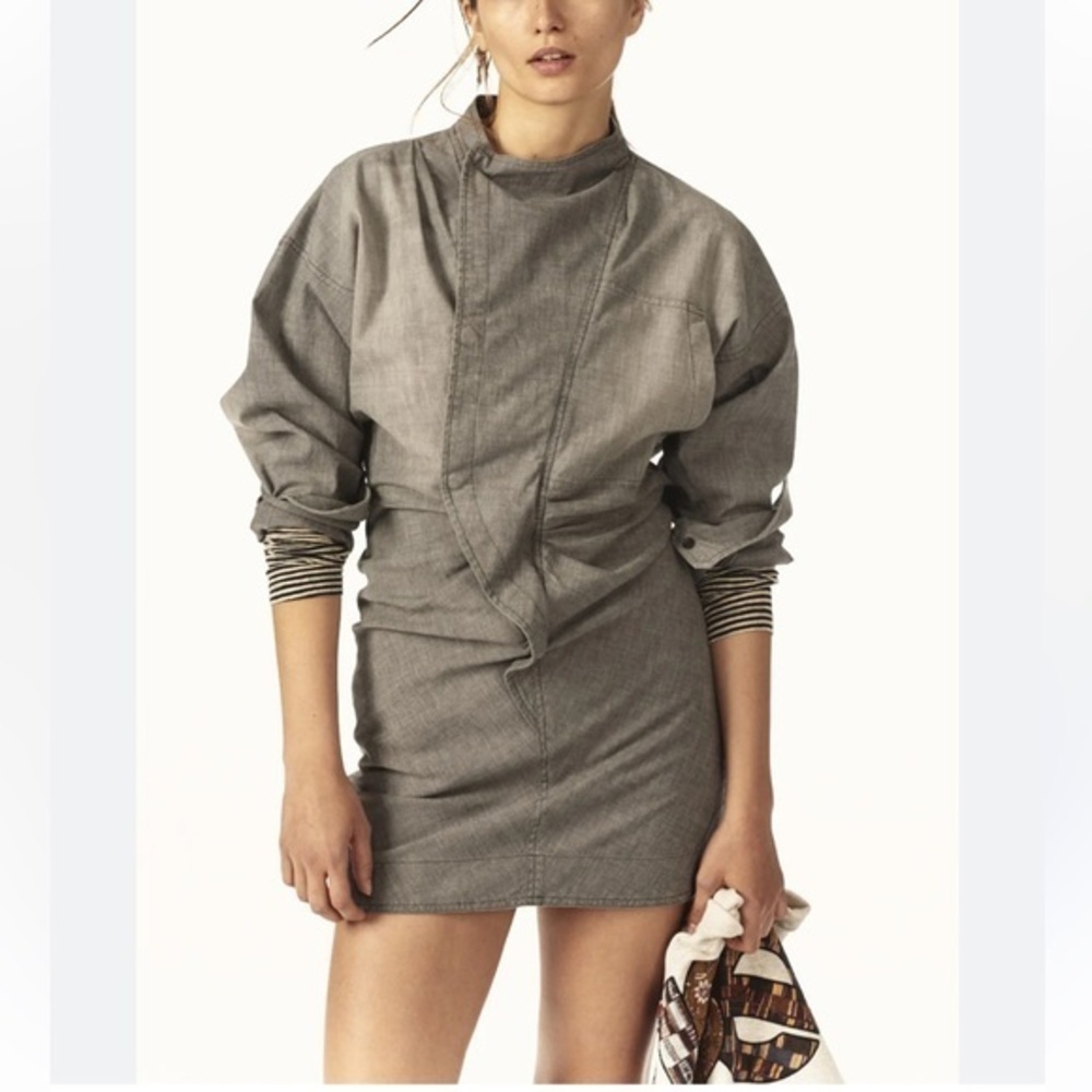 Isabel Etoile Marant gray jacket dress NWOT size S